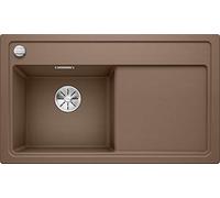 Blanco 523847 zenar 45 S S Silgranit Puradur Ultrasonido con mando a distancia, incluye tabla de cortar Madera Platillos Izquierda, Nuez Moscada