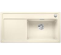 Blanco 524077 zenar XL 6 S Vapor Gar Plus 6 S Silgranit Puradur Ultrasonido con mando a distancia, incluye tabla de cortar de vidrio Platillos Derecho, jazmín