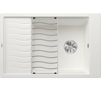 Blanco 524848 - Fregadero ELON XL 6 S - Fregadero 1 Cubet Escurridor Reversible Blanco