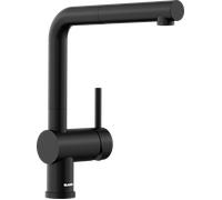 Blanco 525807 - Grifo LINUS-S Monomando Caño AltoGiratorio 140º Extraíble Negro Mate