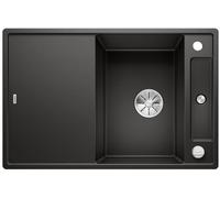 Blanco Axia III 45 S fregadero de granito 78x51 cm negro 525840