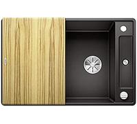 Blanco 525843 | Fregadero de cocina de granito AXIA III 45 S-F | Color : Negro