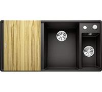 Blanco 525855 | Fregadero de cocina de granito AXIA III 6 S-F | Color : Negro