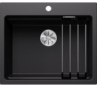 Blanco Etagon 6 - Fregadero de silgranite, 60x51 cm, con guías, negro 525890