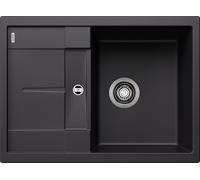 Blanco Metra 45 - Fregadero de silgranite, 68x50 cm, Compact, negro 525912