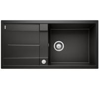 Blanco Fregadero de granito Metra XL 6 S 100x50 cm Negro 525931