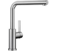 Blanco Grifo cocina Lanora-F Monomando caño alto giratorio 360º acero inoxidable cepillado 526179