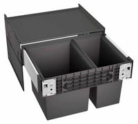 Blanco – Cubo de basura empotrado Select, 49 l con compartimento 526203