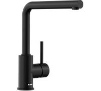 Blanco Grifo de cocina Mila Monomando Caño alto giratorio 360º Negro mate 526657