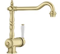 Blanco 526688 - Grifo TRADON de Caño Alto Presión Alta PVD Satin Gold Caño Giratorio 360º