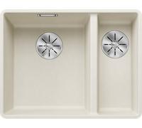Blanco 527131 - Fregadero SUBLINE 340/160-F SILGRANIT 1 1/2 Cubeta Enrasado Blanco Suave