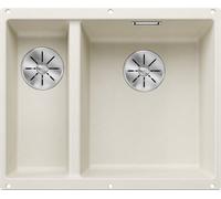 Blanco 527163 - SUBLINE 340/160-U SILGRANIT 1 1/2 Cubeta Bajo Encimera - Blanco Suave