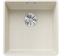 Blanco 527165 - Fregadero SUBLINE 400-F 1 Cubeta Enrasado Mueble de 50 Cm Blanco Suave
