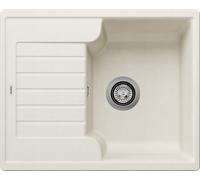 Blanco Fregadero SILGRANIT Zia 40 S 62x50 cm Blanco Suave Sobreencimera Reversible