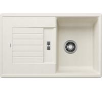 Blanco Zia 45 - Fregadero de silgranite, 78x50 cm, blanco suave 527200