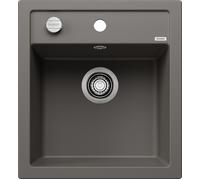 Blanco 527242 - Fregadero 1 Cubeta Sobre Encimera Mueble de 45Cm Gris Volcán