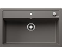 Blanco Dalago 8 - Fregadero de silgranite, 82x51 cm, con control de desagüe, gris 527248