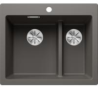 Blanco 527322 - Fregadero Blanco PLEON 6 Split 1 1/2 Cubeta Sobre Encimera Mueble de 60 Cm