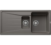 Blanco Sona 6 - Fregadero de silgranite, 100x50 cm, gris 527337