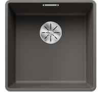 Blanco 527348 - Fregadero SUBLINE 400-F 1 Cubeta Enrasado Mueble de 50 Cm Gris Volcán