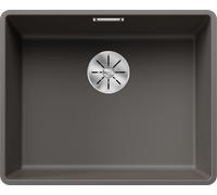 Blanco 527352 - Fregadero SUBLINE 500-F 1 Cubeta Enrasado Mueble de 60 Cm Gris volcán