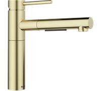 Blanco 527554 - Grifo ALTA-S II PVD Monomando Caño Giratorio Extraíble Satin Gold