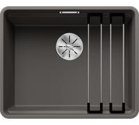 Blanco 527557 - Fregadero ETAGON 500-F 1 Cubeta Enrasada Mueble de 60Cm Gris Volcán