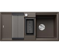 Blanco 527608 - Fregadero ADIRA 6 S 1 1/2 Cubeta+Escurridor Reversible Sobre Encimera Café