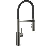 Blanco 527731 - Grifo CATRIS-S Flexo PVD Caño Alto Giratorio 360º Satin Dark Steel