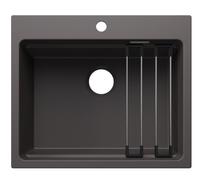 Blanco Etagon 6 - Fregadero Silgranite, 60x51 cm, con accesorios, roca gris 527750