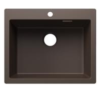 Blanco Pleon 6 - Fregadero de Silgranite, 62x51 cm, color café 527776