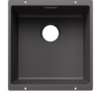 Blanco 527790 - Fregadero SUBLINE 400-U SILGRANIT 1 Cubeta Bajo Encimera Mueble de 50 Cm Gris Roca