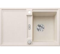 BLANCO ADIRA 45 S: Fregadero empotrable de SILGRANIT en color blanco mate, a partir de 45 cm, con sistema de desagüe con mando, e incluye accesorios. Incluye 5 años de garantía