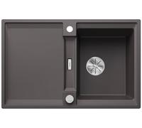 Blanco Adira - Fregadero de Silgranite, 78x50 cm, con control de desagüe y accesorios, InFino, color café 527592