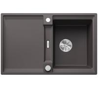 Blanco Fregadero Adira 45 S Silgranit 78x50 cm Reversible con desagüe y accesorios Gris Roca
