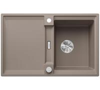 Blanco Adira - Fregadero de Silgranite, 78x50 cm, con control de desagüe y accesorios, InFino, tartufo 527591