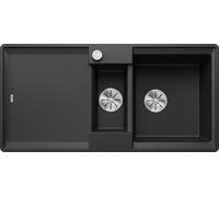 BLANCO ADIRA 6 S-F: Fregadero empotrable de SILGRANIT, color antracita, a partir de 60 cm, con sistema de desagüe con mando, e incluye accesorios. Incluye 5 años de garantía