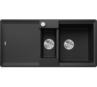 BLANCO ADIRA 6 S-F: Fregadero empotrable SILGRANIT, color , a partir de 60 cm, con sistema de desagüe con mando, e incluye accesorios. Incluye 5 años de garantía