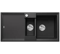 Blanco Fregadero Adira 6 S Silgranit 1 1/2 Cubeta Escurridor Reversible InFino Antracita