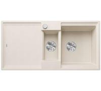 Blanco Fregadero de silgranite Adira 6 S, control desagüe 10x5, accesorios InFino Blanco Suave 527606
