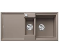 BLANCO ADIRA 6 S, Silgranit tartufo, tipo de montaje: instalación desde arriba, reversible, con mando a distancia, con accesorios, armario bajo 60, lavabo grande, superficie fácil de limpiar