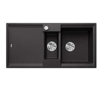 Blanco Adira - Fregadero de silgranite, 10x5 cm, con control de desagüe y accesorios, InFino, antracita 527602