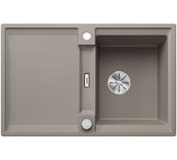 Blanco Adira - Fregadero de Silgranite, 78x50 cm, con control de desagüe y accesorios, InFino, tartufo 527591