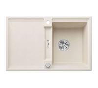 Blanco Adira - Fregadero de silgranite, 8x5 cm, con control de desagüe y accesorios, InFino, blanco suave 527590