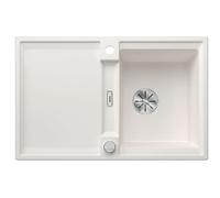 Blanco Fregadero Silgranit Adira 45 S 78x50 cm control de desagüe InFino con accesorios, blanco