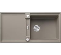 BLANCO ADIRA XL 6 S-F Fregadero de granito de SILGRANIT tartufo | Tipo de montaje: empotrado | Reversible | para armarios inferiores de 60 cm de ancho | lavabo grande | superficie fácil de limpiar