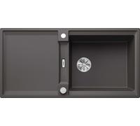 BLANCO ADIRA XL 6 S-F: Fregadero empotrable de SILGRANIT en color gris piedra, a partir de 60 cm, con sistema de desagüe con mando, e incluye accesorios. Incluye 5 años de garantía