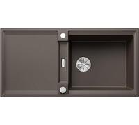BLANCO ADIRA XL 6 S-F, SILGRANIT cafe, Tipo de montaje: empotrado, reversible, con mando a distancia, con accesorios, armario bajo 60, gran lavabo, superficie fácil de limpiar