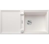 BLANCO ADIRA XL 6 S: Fregadero empotrable de SILGRANIT, color blanco, a partir de 60 cm, con sistema de desagüe con mando, e incluye accesorios. Incluye 5 años de garantía