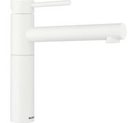 Blanco Grifo de fregadero Alta II 527537 – Silgranit blanco, alta presión, cartucho de cerámica